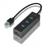 Axagon HUE-S2B 4x USB 3.0 CHARGING Hub, Stromversorgung über Micro-USB