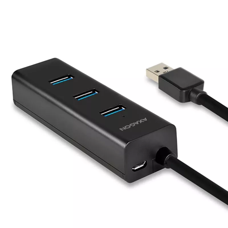 Axagon HUE-S2B 4x USB 3.0 CHARGING Hub, Stromversorgung über Micro-USB