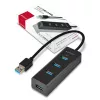 Axagon HUE-S2B 4x USB 3.0 CHARGING Hub, Stromversorgung über Micro-USB