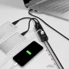 Axagon HUE-S2BL 4x USB 3.0 CHARGING Hub mit 1,2 m Kabel, Stromversorgung über Micro-USB