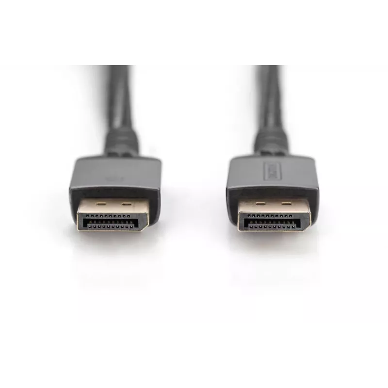 DIGITUS PREMIUM DP1.4 KABEL DP auf DP 8K/60Hz, 2m Aluminiumgehäuse vergoldet, Unterstützt 8K/60Hz