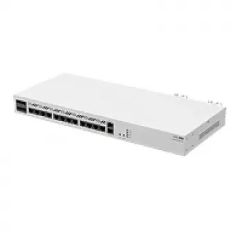 Kabelgebundener Router MikroTik CCR2116-12G-4S+ — 13x Gigabit RJ-45, 4x SFP+, 2000 MHz, DDR4, weiß