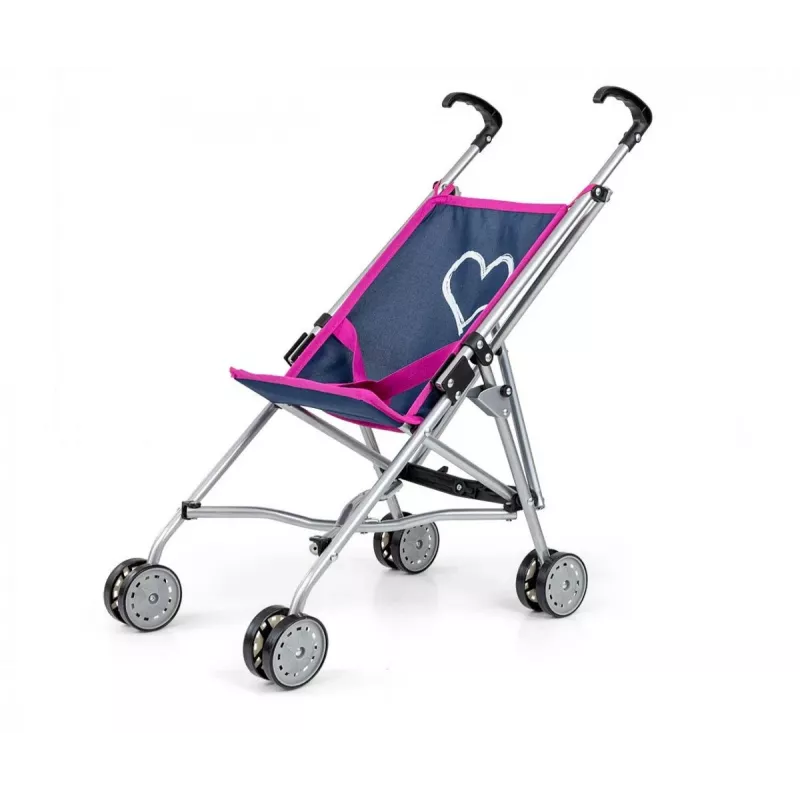 Puppenwagen milly mally Julia Prestige Navy leichte Bauweise