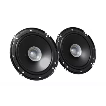 Auto-Lautsprecher JVC CS-J610X 2-Wege rund 16 cm (6 Zoll) 30W RMS 300W Spitze 4Ω, Einbautiefe 4,3 cm, schwarz, 2er-Set