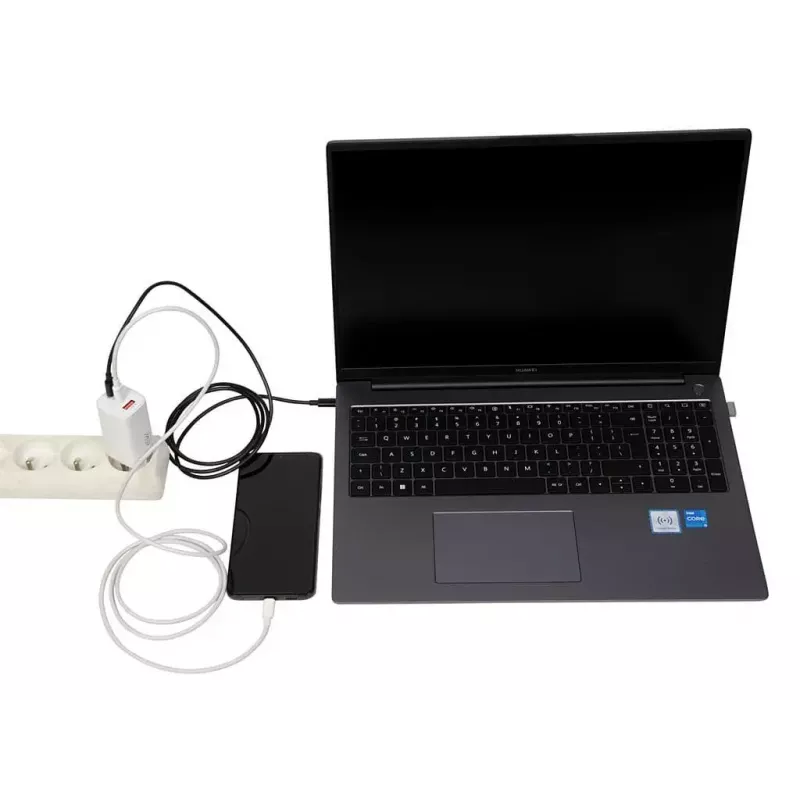IBOX mobiles Ladegerät ILUC65W, 65W, 2x USB-C + 1x USB-A, weiß, 1,5 m Kabel