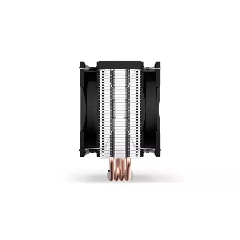 Luftkühler ENDORFY Fera 5 Dual Fan — 2x 120 mm PWM-Lüfter, 4 Heatpipes, TDP 220 W, kompatibel mit LGA 2011 und mehreren Sockeln, schwarz