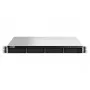 QNAP TS-464U-RP NAS Rack (1U) Intel® Celeron® N5095 8 GB DDR4 0 TB QNAP Turbo System Aluminium, Schwarz