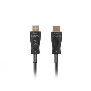 LANBERG HDMI-Kabel - Stecker/Stecker v2.1 Optical AOC - 40m Schwarz
