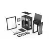 PC-Gehäuse ENDORFY Regnum 400 ARGB Tower Black — ATX, gehärtetes Glas, ARGB, 3x120mm vorne, 1x120mm hinten, unterstützt GPU 37 cm