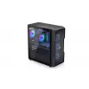 PC-Gehäuse ENDORFY Regnum 400 ARGB Tower Black — ATX, gehärtetes Glas, ARGB, 3x120mm vorne, 1x120mm hinten, unterstützt GPU 37 cm