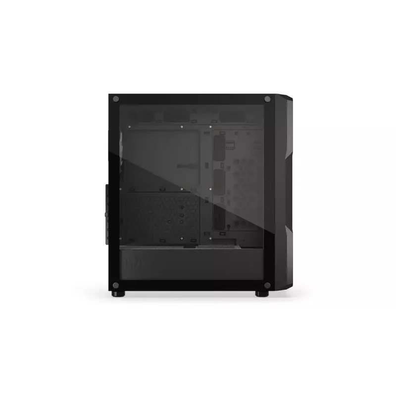 PC-Gehäuse ENDORFY Regnum 400 ARGB Tower Black — ATX, gehärtetes Glas, ARGB, 3x120mm vorne, 1x120mm hinten, unterstützt GPU 37 cm