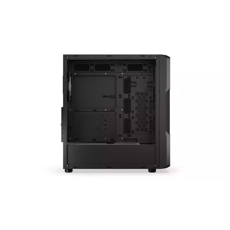 PC-Gehäuse ENDORFY Regnum 400 ARGB Tower Black — ATX, gehärtetes Glas, ARGB, 3x120mm vorne, 1x120mm hinten, unterstützt GPU 37 cm