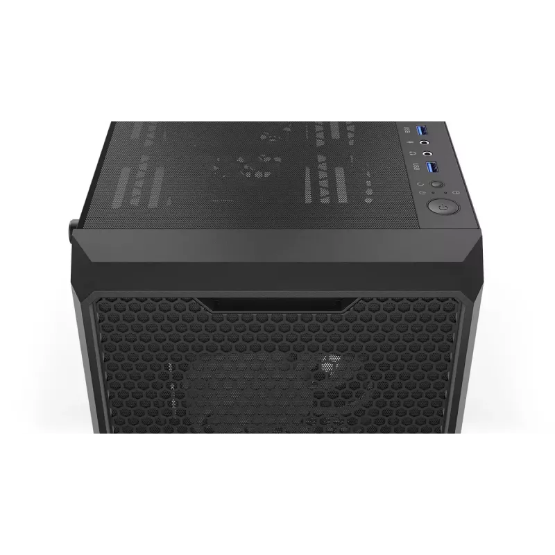 PC-Gehäuse ENDORFY Regnum 400 ARGB Tower Black — ATX, gehärtetes Glas, ARGB, 3x120mm vorne, 1x120mm hinten, unterstützt GPU 37 cm