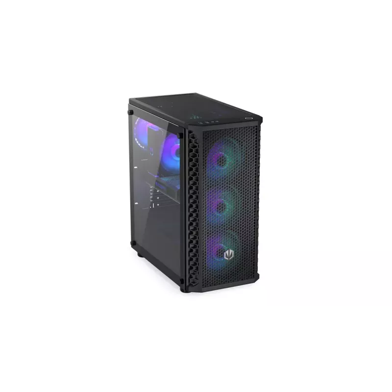 PC-Gehäuse ENDORFY Signum 300 ARGB Tower Schwarz — ATX, gehärtetes Glas, ARGB-Beleuchtung, unterstützt GPU 350 mm, CPU-Kühler-Höhe 161 mm