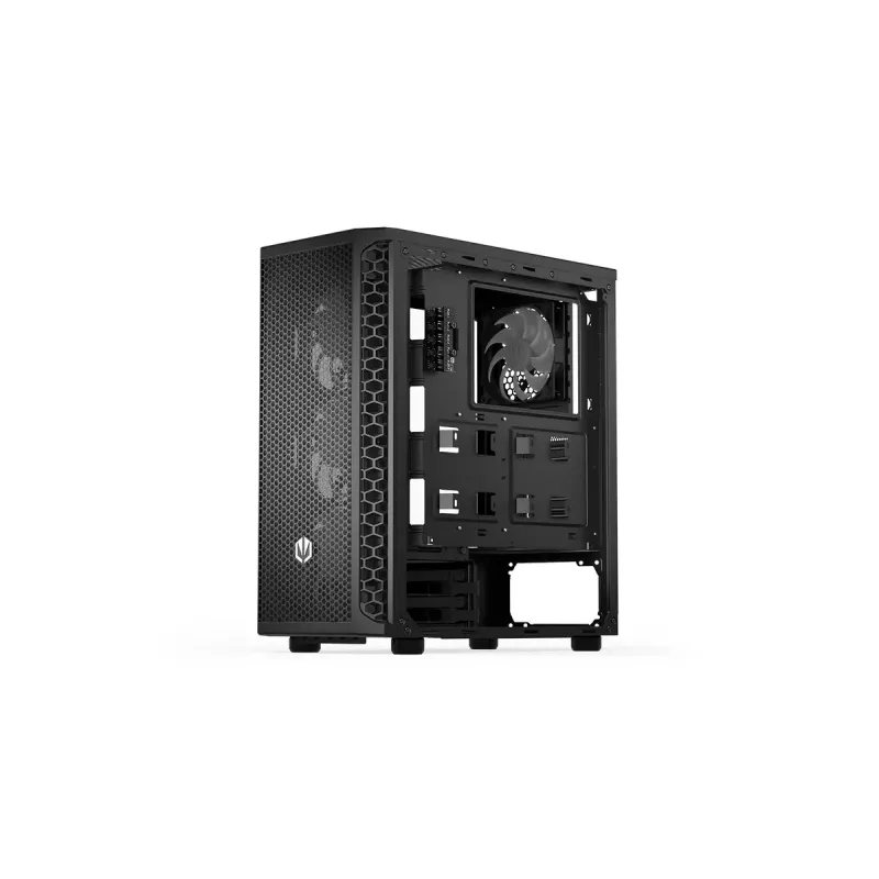PC-Gehäuse ENDORFY Signum 300 ARGB Tower Schwarz — ATX, gehärtetes Glas, ARGB-Beleuchtung, unterstützt GPU 350 mm, CPU-Kühler-Höhe 161 mm