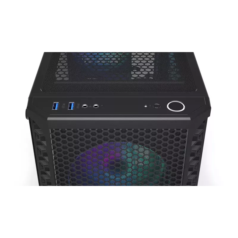 PC-Gehäuse ENDORFY Signum 300 ARGB Tower Schwarz — ATX, gehärtetes Glas, ARGB-Beleuchtung, unterstützt GPU 350 mm, CPU-Kühler-Höhe 161 mm
