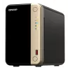QNAP TS-264 NAS Tower Intel® Celeron® N5095 8 GB 0 TB QNAP QTS Schwarz, Gold