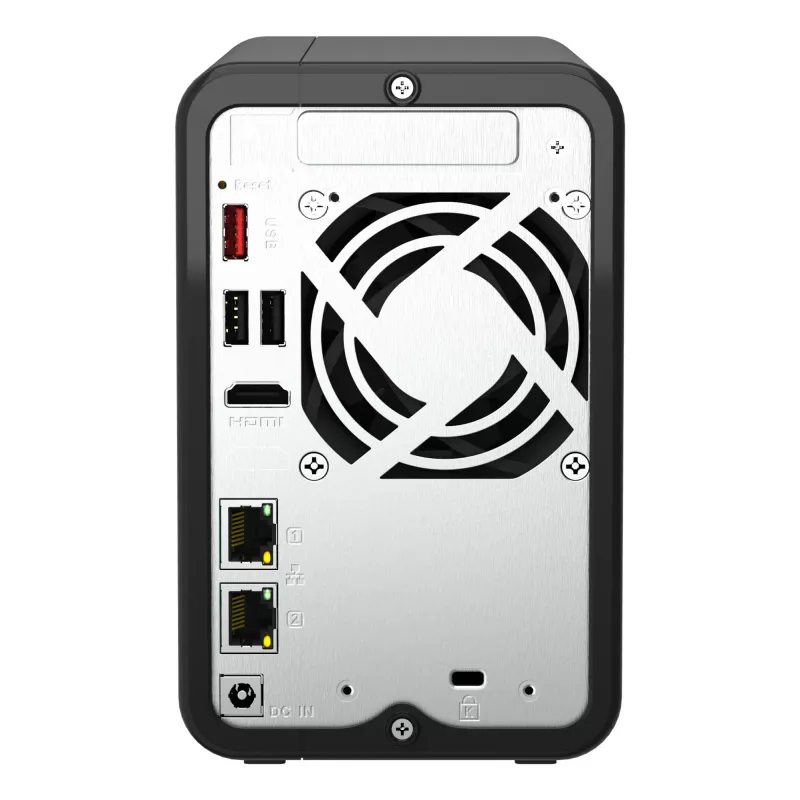 QNAP TS-264 NAS Tower Intel® Celeron® N5095 8 GB 0 TB QNAP QTS Schwarz, Gold