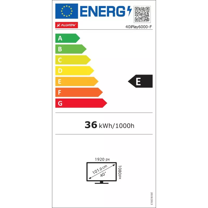 LED-Fernseher Allview 40iPlay6000-F/1 40 Zoll (101 cm) FHD, VIDAA, WLAN, HDMI, USB, Schwarz