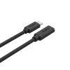 UNITEK USB-C-Kabel – USB 3.2 Gen 2 (3.1 Gen 2) – 0,5 m Schwarz