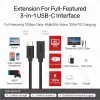 USB-C-auf-USB-C-Kabel Unitek C14086BK-1.5M — USB 3.2 Gen 2, 10 Gbit/s, 5 m, schwarz