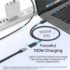USB-C-auf-USB-C-Kabel Unitek C14086BK-1.5M — USB 3.2 Gen 2, 10 Gbit/s, 5 m, schwarz