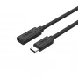 USB-C-auf-USB-C-Kabel Unitek C14086BK-1.5M — USB 3.2 Gen 2, 10 Gbit/s, 5 m, schwarz