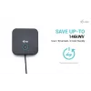 i-tec USB-C HDMI Dual DP Docking Station mit Power Delivery 100 W + Universal-Ladegerät 100 W
