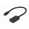 GEMBIRD USB-Typ-C-auf-DisplayPort-Adapterkabel, 4K, 15 cm, Schwarz