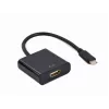 GEMBIRD USB Type-C auf HDMI Adapterkabel, 4K@60Hz, 15cm, Schwarz