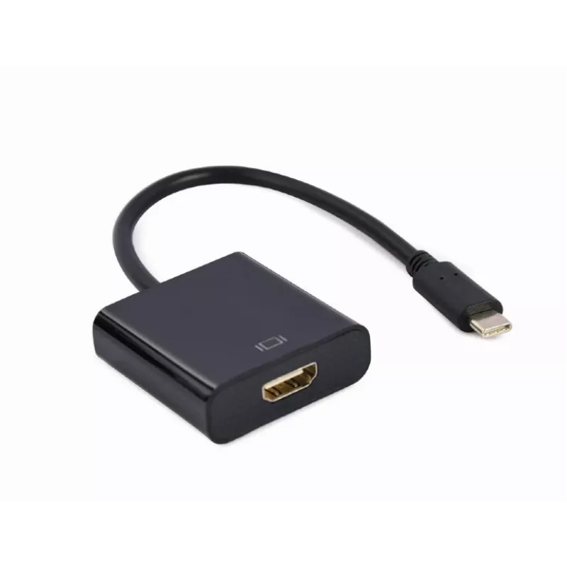 GEMBIRD USB Type-C auf HDMI Adapterkabel, 4K@60Hz, 15cm, Schwarz