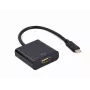 GEMBIRD USB Type-C auf HDMI Adapterkabel, 4K@60Hz, 15cm, Schwarz