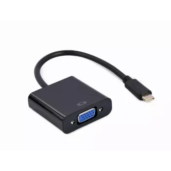 GEMBIRD USB Type-C auf VGA Display Adapter, 15 cm, Schwarz