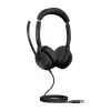 Jabra Evolve2 50 - USB-A MS Stereo, Kabelgebunden, Büro/Callcenter, 20 - 20000 Hz, 127 g, Headset, Schwarz