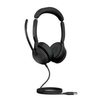 Jabra Evolve2 50 - USB-A MS Stereo, Kabelgebunden, Büro/Callcenter, 20 - 20000 Hz, 127 g, Headset, Schwarz