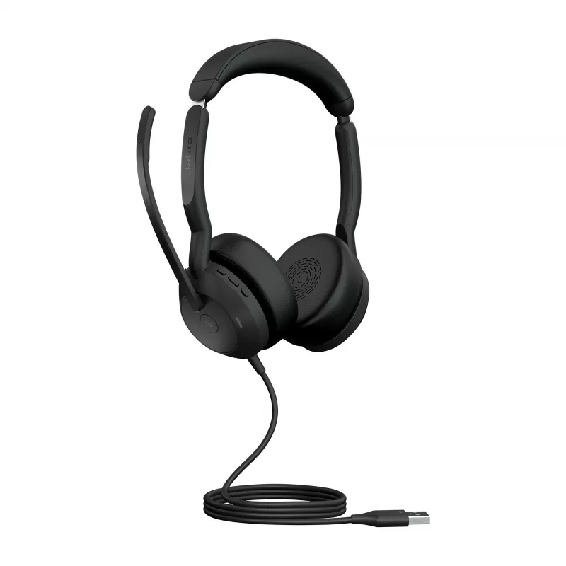 Jabra Evolve2 50 - USB-A MS Stereo, Kabelgebunden, Büro/Callcenter, 20 - 20000 Hz, 127 g, Headset, Schwarz