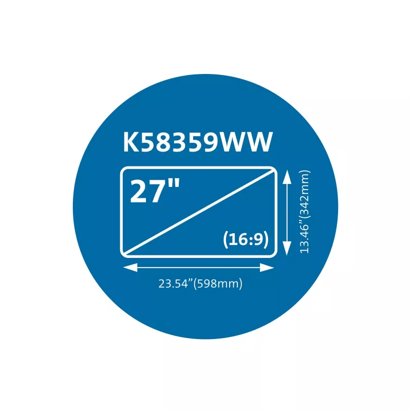 Kensington MagPro Magnetischer Blickschutzfilter für Monitore 27 inch (16:9)