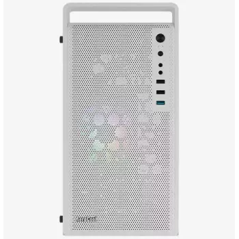 PC-Gehäuse AEROCOOL PGS CS-109-G-WT-v1 Mini Tower SPCC weiß — microATX, bis zu 26 cm GPU, FRGB, Mesh-Front