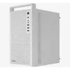 PC-Gehäuse AEROCOOL PGS CS-109-G-WT-v1 Mini Tower SPCC weiß — microATX, bis zu 26 cm GPU, FRGB, Mesh-Front