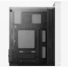 PC-Gehäuse AEROCOOL PGS CS-109-G-WT-v1 Mini Tower SPCC weiß — microATX, bis zu 26 cm GPU, FRGB, Mesh-Front