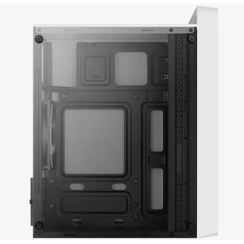 PC-Gehäuse AEROCOOL PGS CS-109-G-WT-v1 Mini Tower SPCC weiß — microATX, bis zu 26 cm GPU, FRGB, Mesh-Front