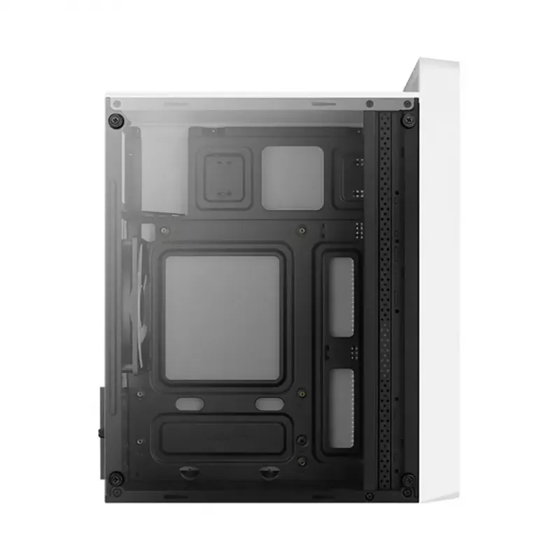PC-Gehäuse AEROCOOL PGS CS-109-G-WT-v1 Mini Tower SPCC weiß — microATX, bis zu 26 cm GPU, FRGB, Mesh-Front