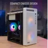 PC-Gehäuse AEROCOOL PGS CS-109-G-WT-v1 Mini Tower SPCC weiß — microATX, bis zu 26 cm GPU, FRGB, Mesh-Front