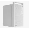 PC-Gehäuse AEROCOOL PGS CS-109-G-WT-v1 Mini Tower SPCC weiß — microATX, bis zu 26 cm GPU, FRGB, Mesh-Front