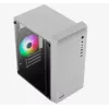 PC-Gehäuse AEROCOOL PGS CS-109-G-WT-v1 Mini Tower SPCC weiß — microATX, bis zu 26 cm GPU, FRGB, Mesh-Front