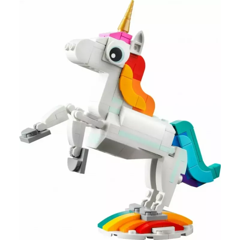 Konstruktionsspielzeug LEGO Creator 3in1 31140 Magisches Einhorn, 145 Teile, 130 mm Höhe, Alter 7+