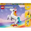 Konstruktionsspielzeug LEGO Creator 3in1 31140 Magisches Einhorn, 145 Teile, 130 mm Höhe, Alter 7+