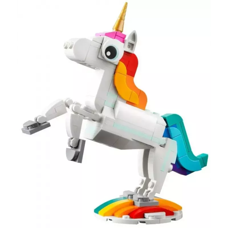 Konstruktionsspielzeug LEGO Creator 3in1 31140 Magisches Einhorn, 145 Teile, 130 mm Höhe, Alter 7+