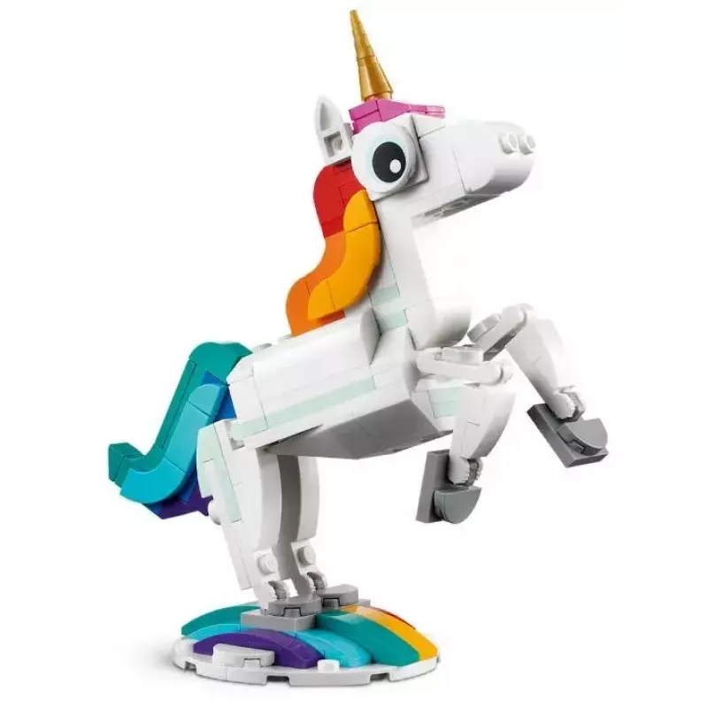 Konstruktionsspielzeug LEGO Creator 3in1 31140 Magisches Einhorn, 145 Teile, 130 mm Höhe, Alter 7+
