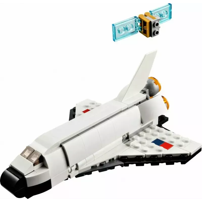 LEGO Creator 3-in-1 Space Shuttle Bauset 31134 — 144 Teile, für Kinder ab 6 Jahren, 160×120×60 mm